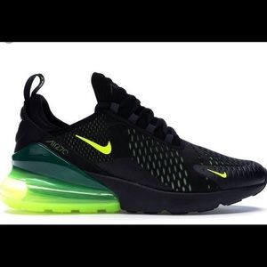 Nike air max 270 Black Volt Oil Grey Neon Green Men's sz 8